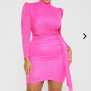 Fashion to Figure Pink Sequin Dress - Size 3